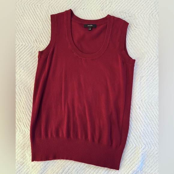 Cotton Ginny Tops - Elegant Maroon Sweater Vest